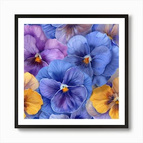 Pansies 5 Art Print