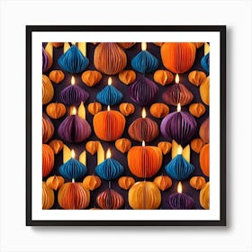 Paper Lanterns 1 Art Print