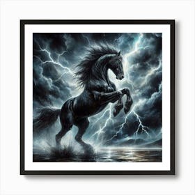 Lightning Horse 36 Art Print