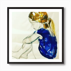 Daughter before ballet II Art Print