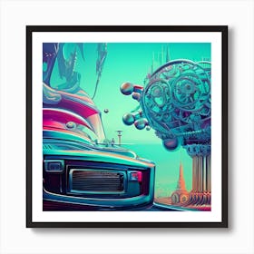 Futuristic City 1 Art Print