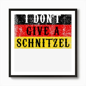 Funny Schnitzel Oktoberfes German Flag Gift Art Print