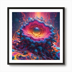 3d Digital Art trance pearl Art Print