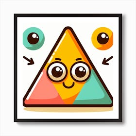 Triangle With Eyes Art Print