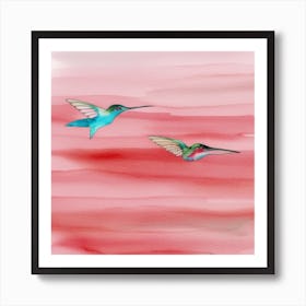 Hummingbirds Art Print