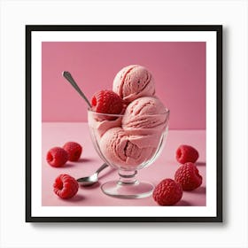 Raspberry Ice Cream 6 Art Print