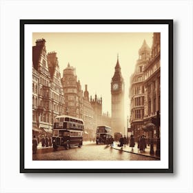 London Street Scene Art Print