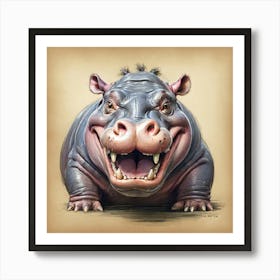 Hippo 22 Art Print