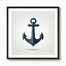 Anchor Icon Art Print