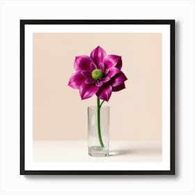 Dahlia In A Vase Art Print