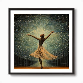 Dancer In The Stars Art Print