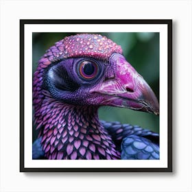 Purple Vulture Art Print