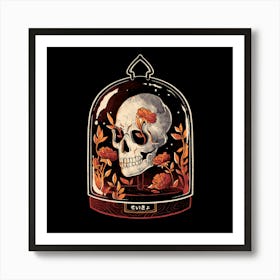 Skull Dome - Cute Flowers Death Gift 1 Art Print