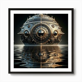 Steampunk Sphere Art Print