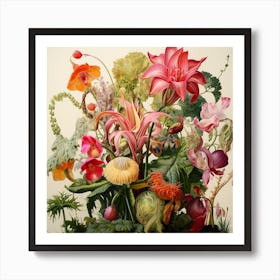 Flower Symphony Art Print