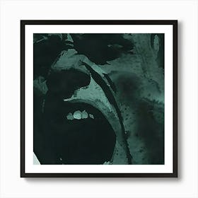 Angry Screaming Face Dark Art Print