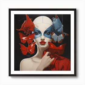 Butterfly Woman Art Print