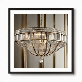 Chandelier With Crystals 2 Art Print