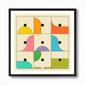 Roll 2 Square Art Print