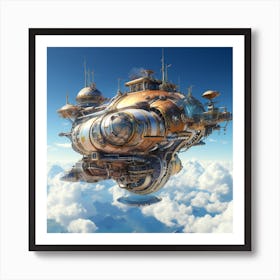 Sci-Fi Spaceship 7 Art Print
