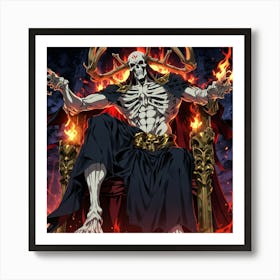 Skeleton Mage Art Print