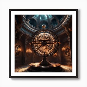 Armillary in a quiet space Poster