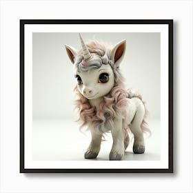 Unicorn 3d Model 21 Art Print