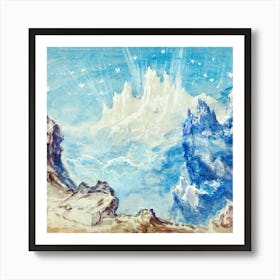 Mountain Scene 1 Art Print