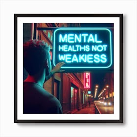 Mental Health Stock Videos & Royalty-Free Footage Art Print