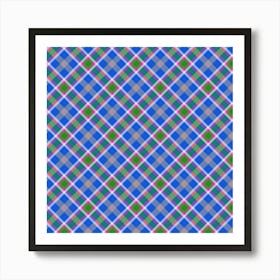 Plaid Fabric 29 Art Print