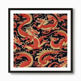 Chinese Dragons 2 Art Print