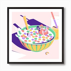 Cheerio Pool Art Print