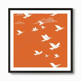 Birds In Flight 8 Art Print