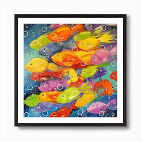 colorful fish Art Print