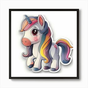 Unicorn Sticker 41 Art Print