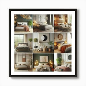 Collage Of Bedroom Images 1 Art Print