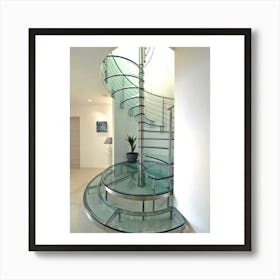 Glass Spiral Staircase Art Print