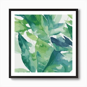 Tropical Leaves Art Print