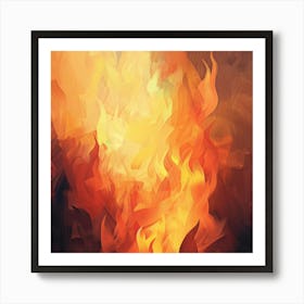 Flames Of Fire Art Print