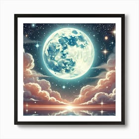 Full Moon In The Sky 37 Art Print