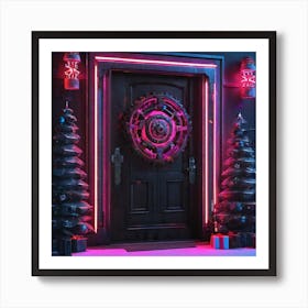 Christmas Door 169 Art Print