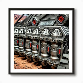 A Detailed View Of The Tectonic Missile Pods Art Print