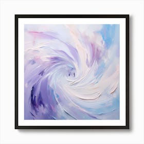 Cobalt Cascade Art Print