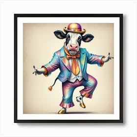 Clown Cow 3 Art Print