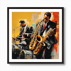 Saxophones 1 Art Print