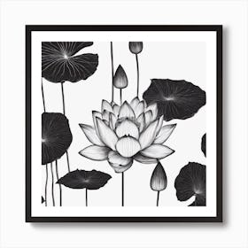 Lotus Flower 1 Art Print