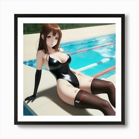 Sexy Anime Girl 2 Art Print