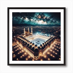 Grand Mosque Of Mecca Art Print