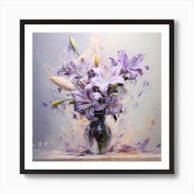 Delicate Dance of Lilac Dreams Art Print