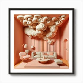 3d Interior Design Art Print